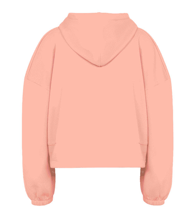 Sweat femme court à capuche - Coton écologique – Image 3