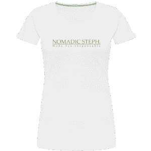 T-shirt femme court ajusté - Coton bio