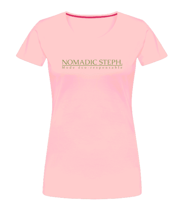 T-shirt femme court ajusté - Coton bio – Image 7