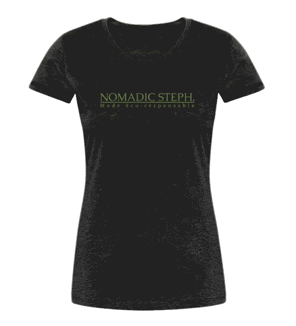 T-shirt femme court ajusté - Coton bio – Image 4